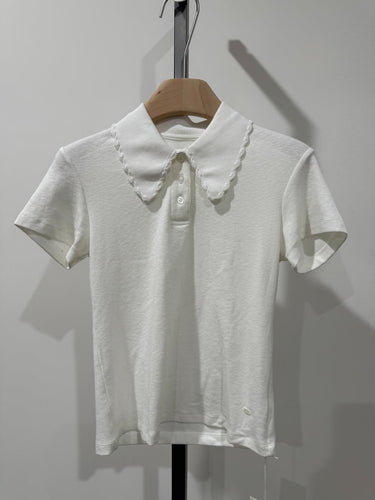 Scallop Collar Polo