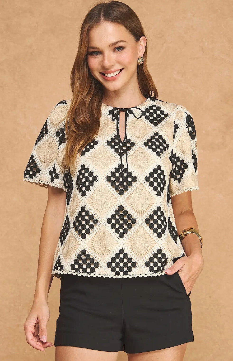 Checkmate Crochet Top