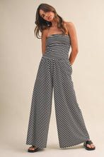 Lines Strapless Jumpsuit