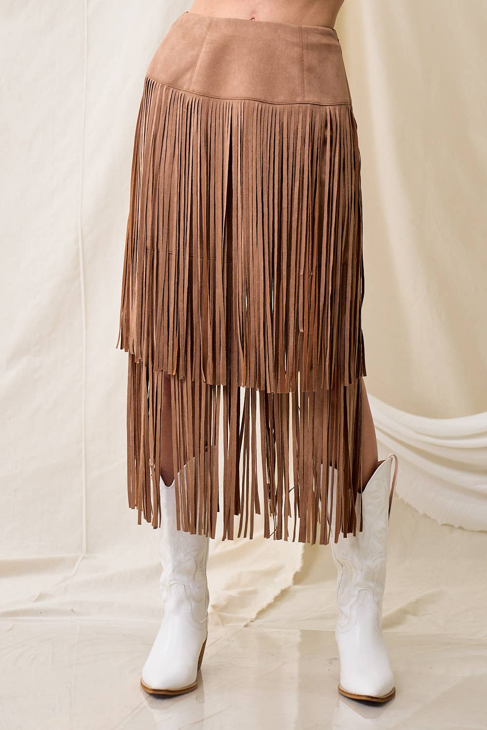 Saddle Sway Fringe Skirt