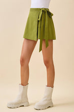 Wrap Front Braided Skort