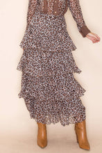 Mesh Tiered Maxi Skirt
