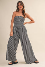 Lines Strapless Jumpsuit