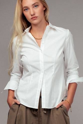 Timeless White Button-Up