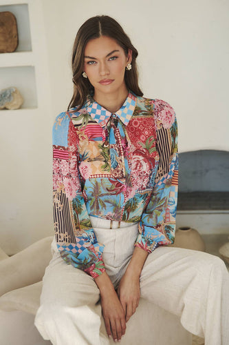 Melani Tropical Blouse