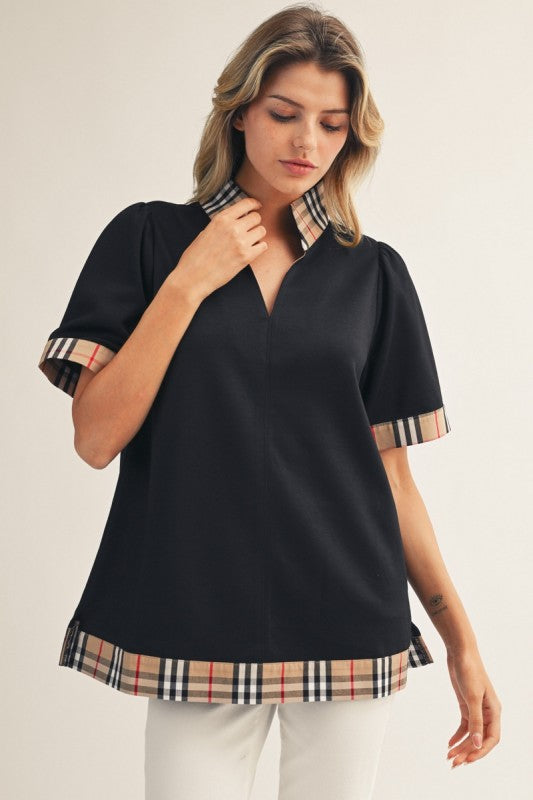 Signature Check Trim Top