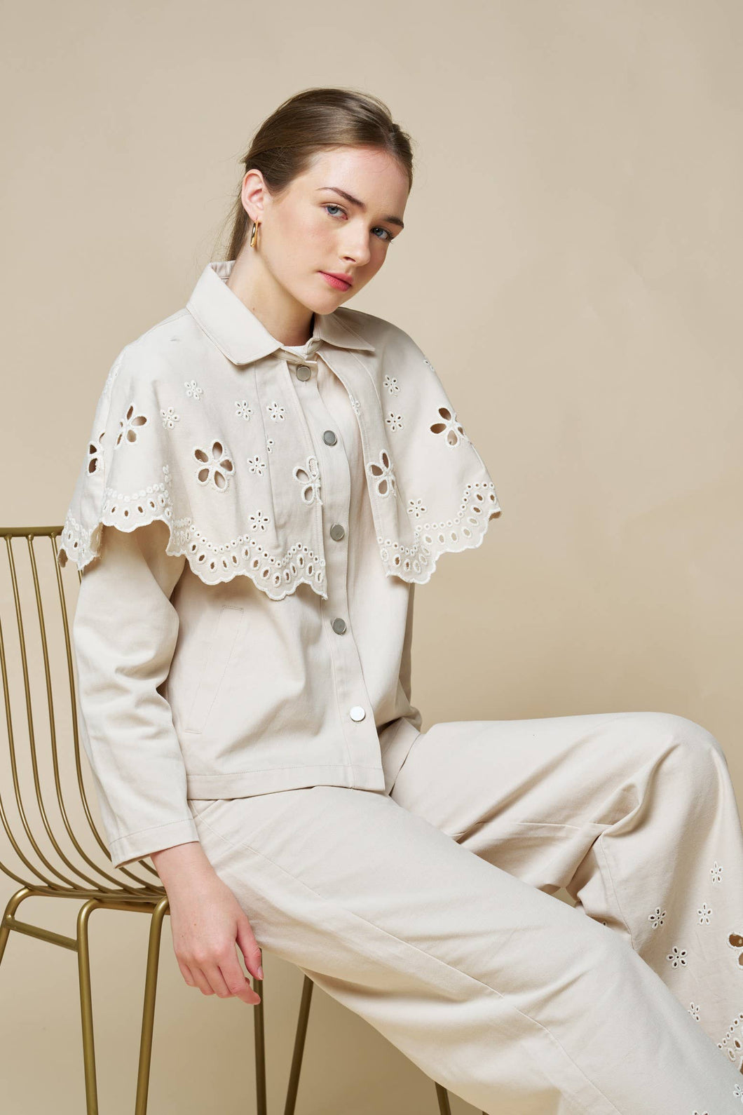 Floral Cape Jacket