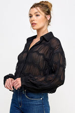 Midnight Sheer Blouse