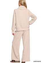 Ribbed Half Zip Set