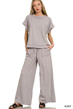 Slub Short Sleeve Set