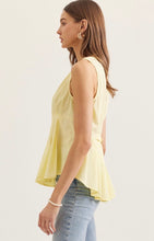 Sunlit Pleated Peplum Top