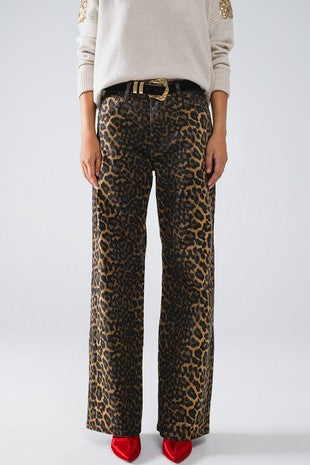 Leopard Print Denim