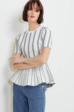 Linear Peplum Top