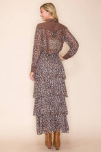 Mesh Tiered Maxi Skirt