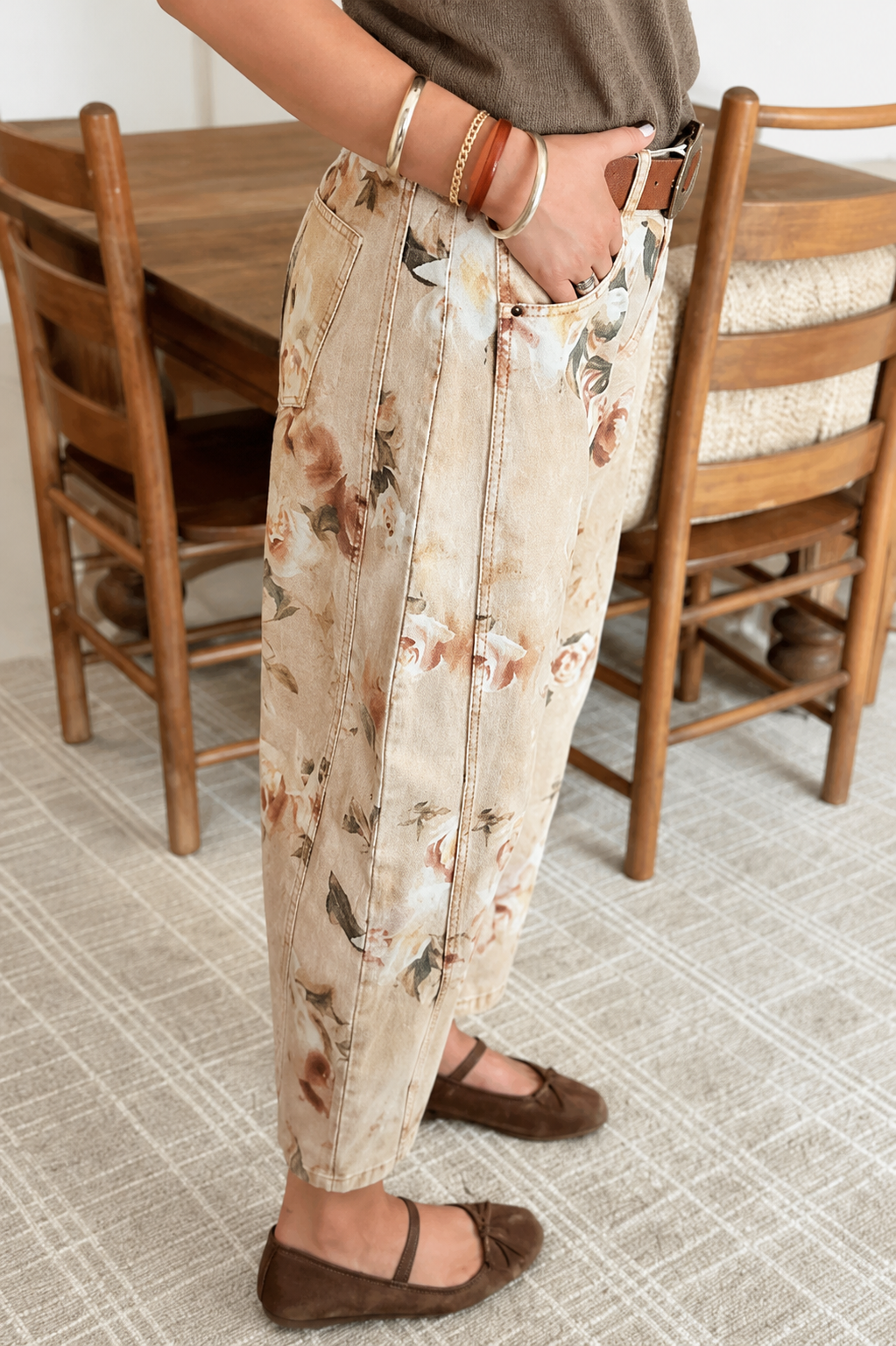 Prairie Rose Barrel Jeans