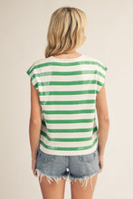 Shimmer Stripe Knit Top