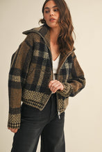 Highland Zip-Up Plaid Jacket
