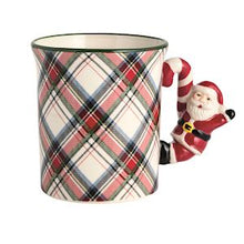 Tartan Figural Handle Mugs (More Colors)
