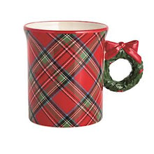 Tartan Figural Handle Mugs (More Colors)