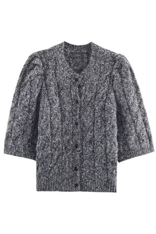 Heather Twist Cardigan