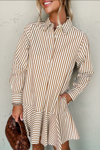 Stripes Shirt Dress