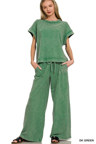Slub Short Sleeve Set