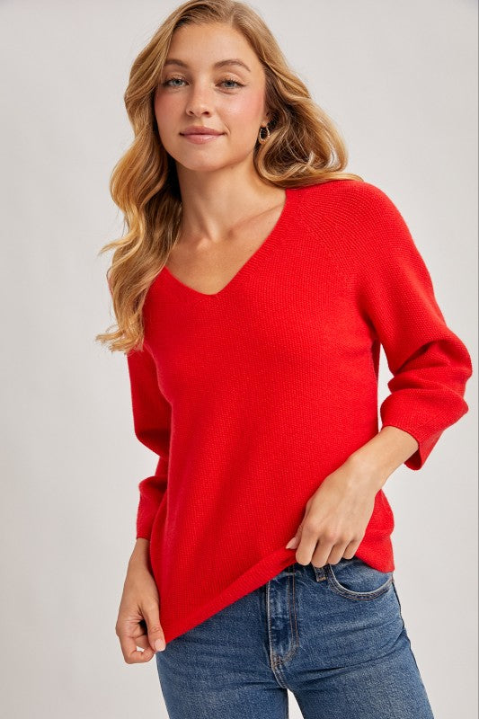 Easy Living V-Neck Sweater(More Colors)