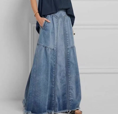 Denim Maxi Skirt