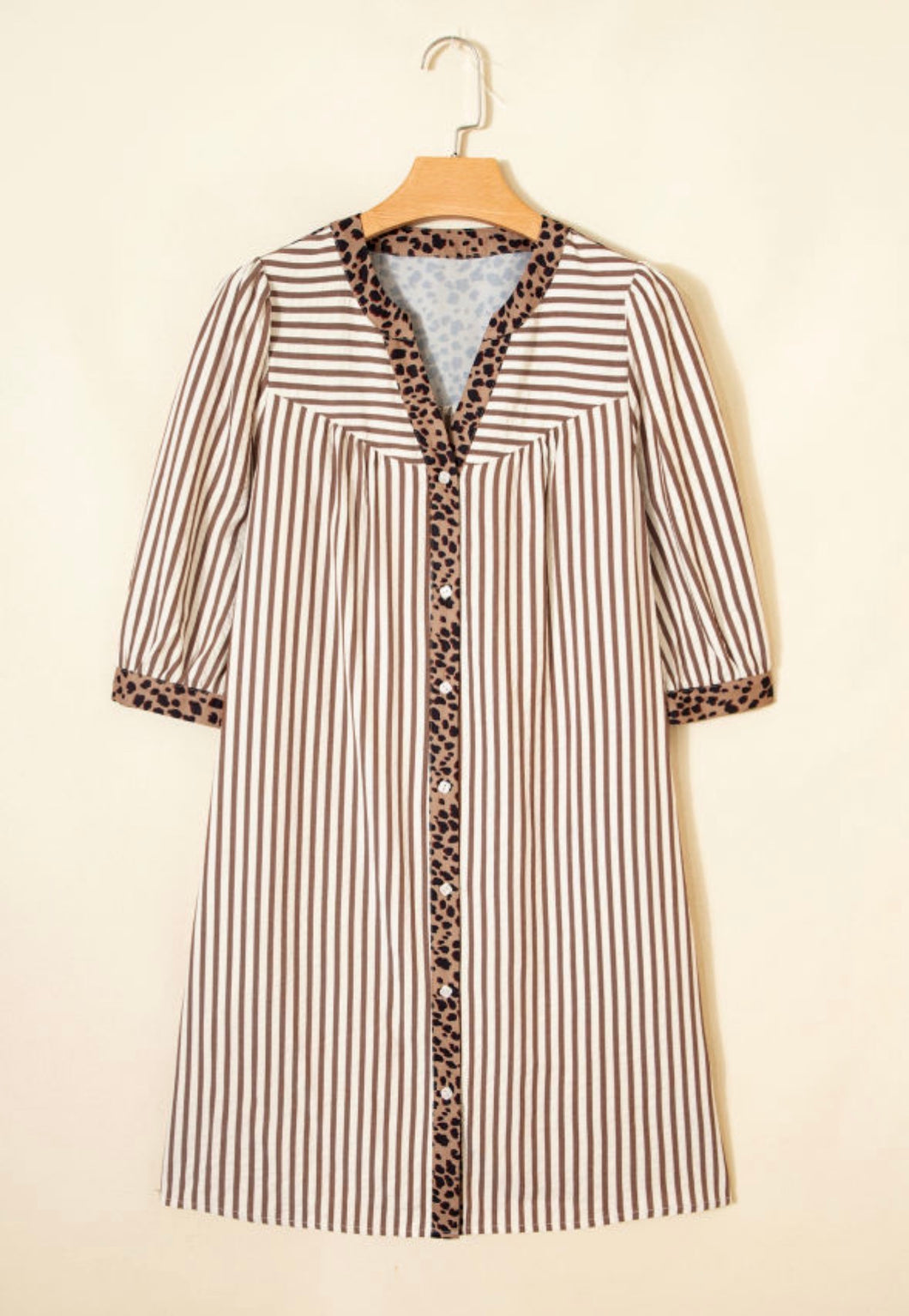 Wild Stripe Shirt Dress