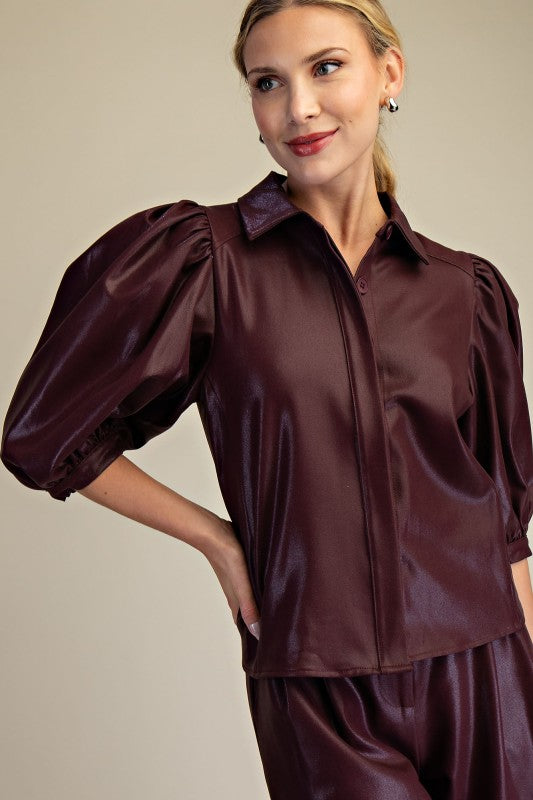 The Bordeaux Blouse (More Colors)