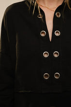 Noir Grommet Sweatshirt