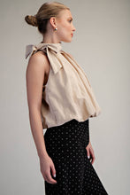 High Neck Tie Top (More Colors)