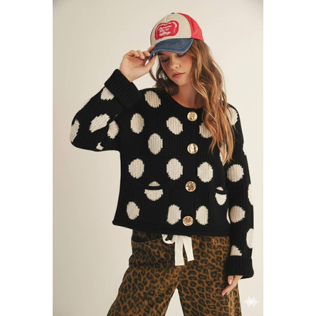 Spot On Polka Dot Cardigan