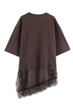Chocolate Lace Hem Tee