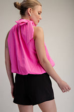 High Neck Tie Top (More Colors)