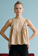 Sleeveless Ruffle Detail Top
