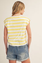 Shimmer Stripe Knit Top