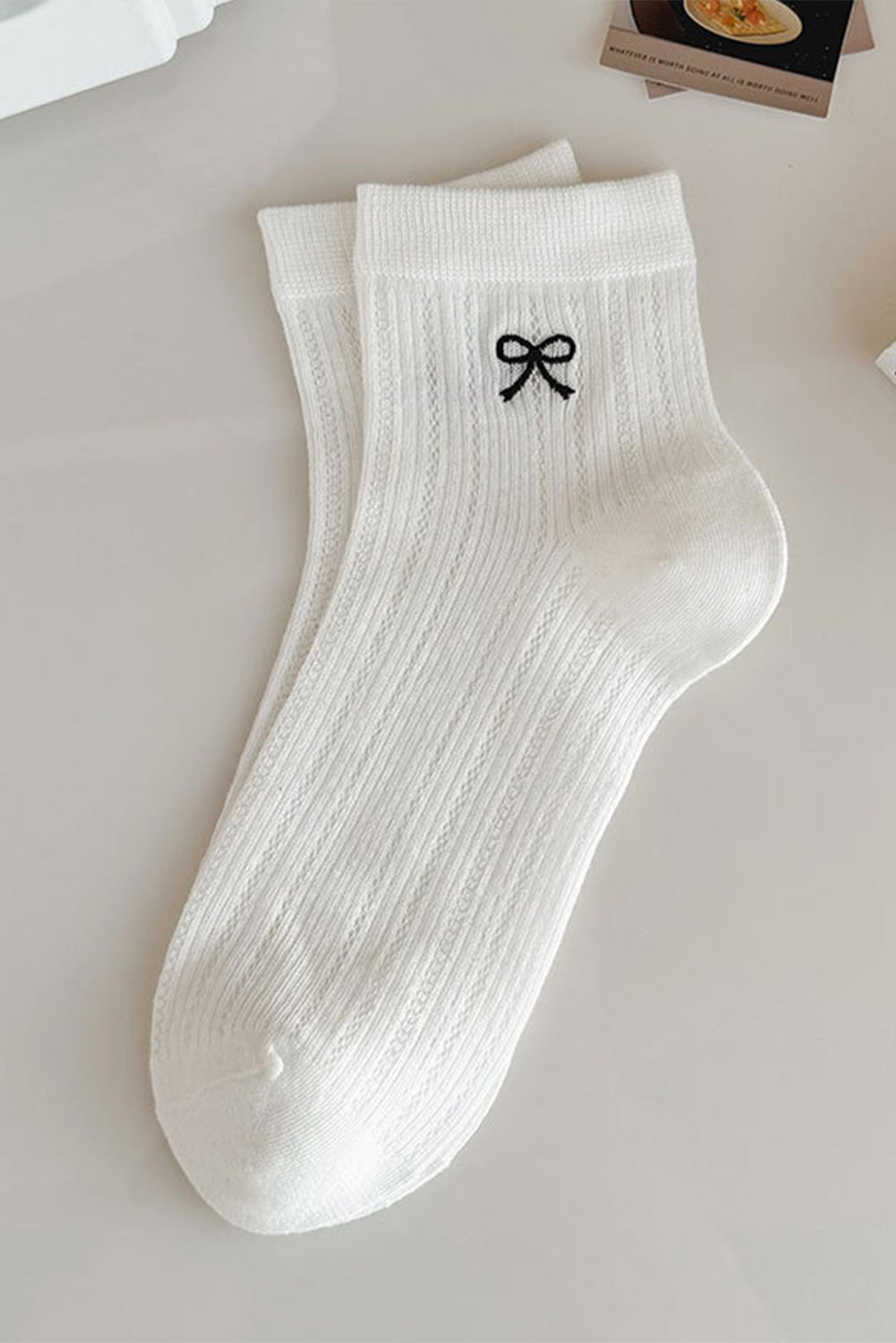 Dainty Bow Ankle Socks