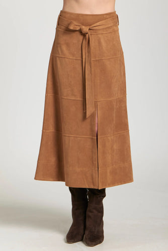 A-Line Faux Suede Skirt