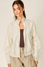 Floral Lace Bomber