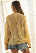 Lemon Striped Blouse