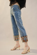 Embroidered Cuff Jeans