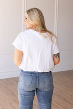 V NECK BUBBLE TEE