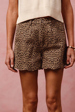 Leopard Twill Shorts