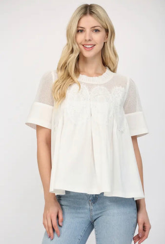 Swan Texture Top