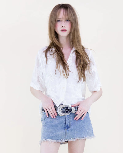 Garden Party Beaded Top
