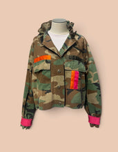 Vintage Camo Ruffle Jacket