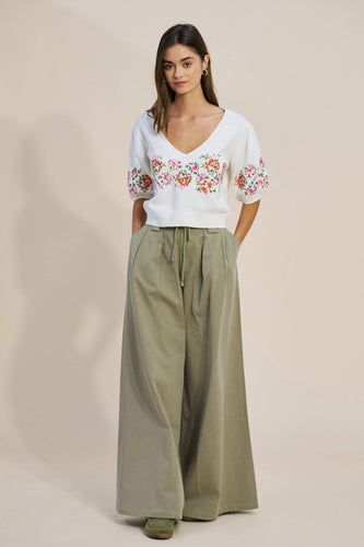 Floral Embroidered Top