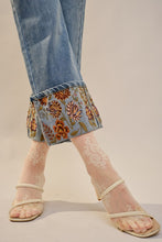 Embroidered Cuff Jeans