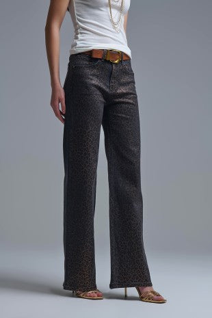 Elevated Leopard Trouser